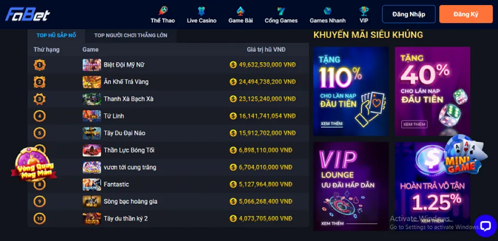 Sòng Bài Trực Tiếp VN6 LINK VÀO